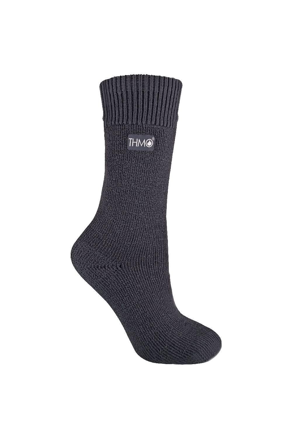 Толстые и мягкие теплые термоноски на флисовой подкладке для зимы THMO, серый 
Толстые и мягкие теплые термоноски на флисовой подкладке для зимы THMO, серый