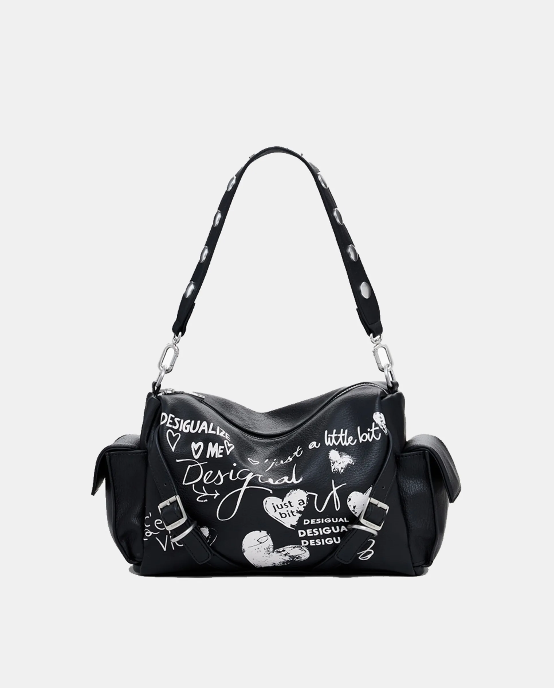 Средний кожаный эффект боулинг-сумка с буквами Desigual, черный
Средний кожаный эффект боулинг-сумка с буквами Desigual, черный