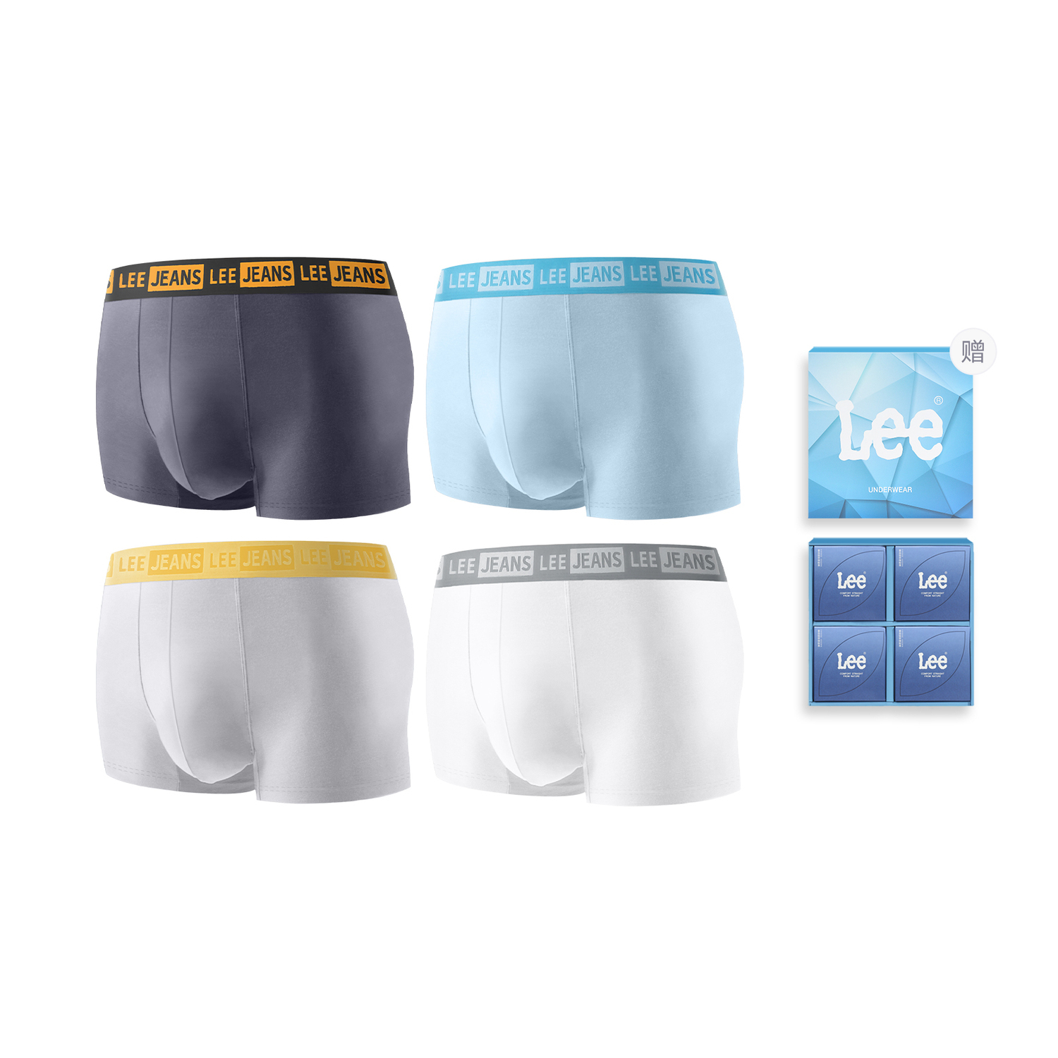 Lee Подарочный набор мужского белья 4 шт
Lee Подарочный набор мужского белья 4 шт