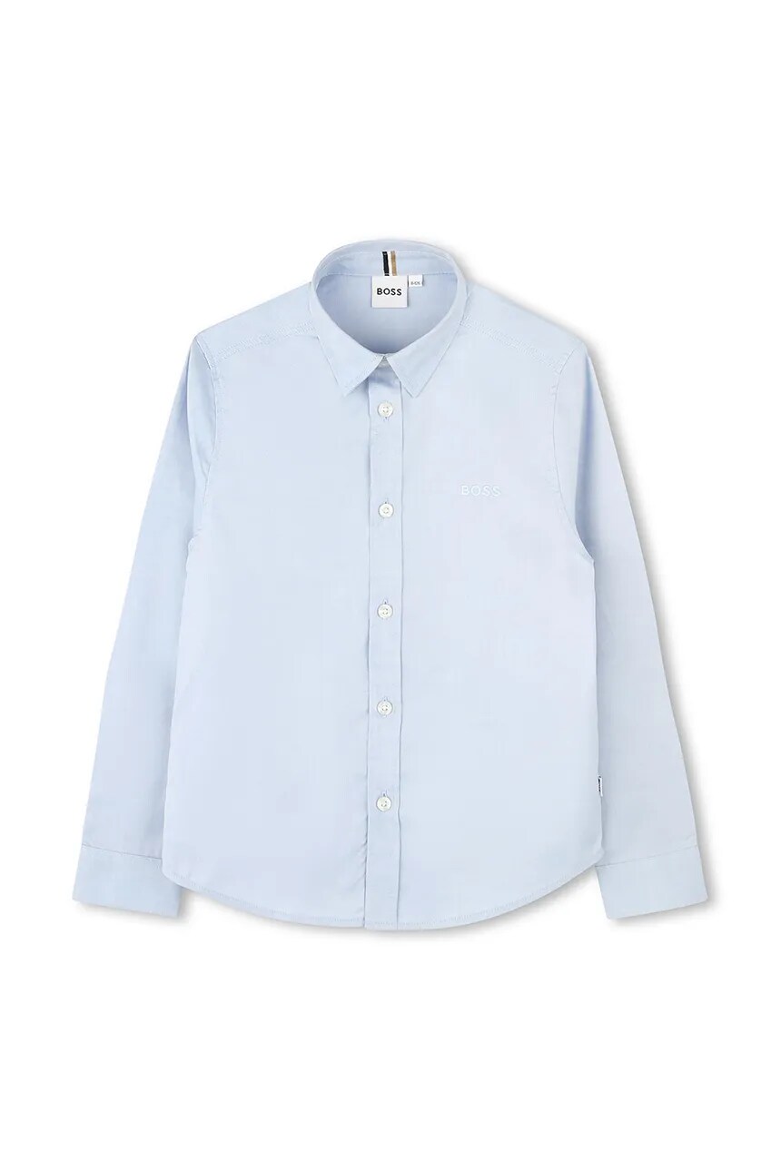 Детская хлопковая рубашка Boss, синий
Детская хлопковая рубашка Boss, синий