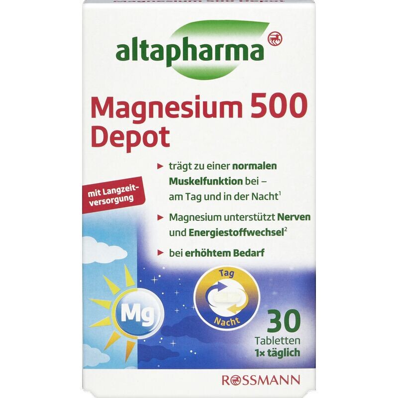 Магний 500 депо altapharma, 38 g
Магний 500 депо altapharma, 38 g