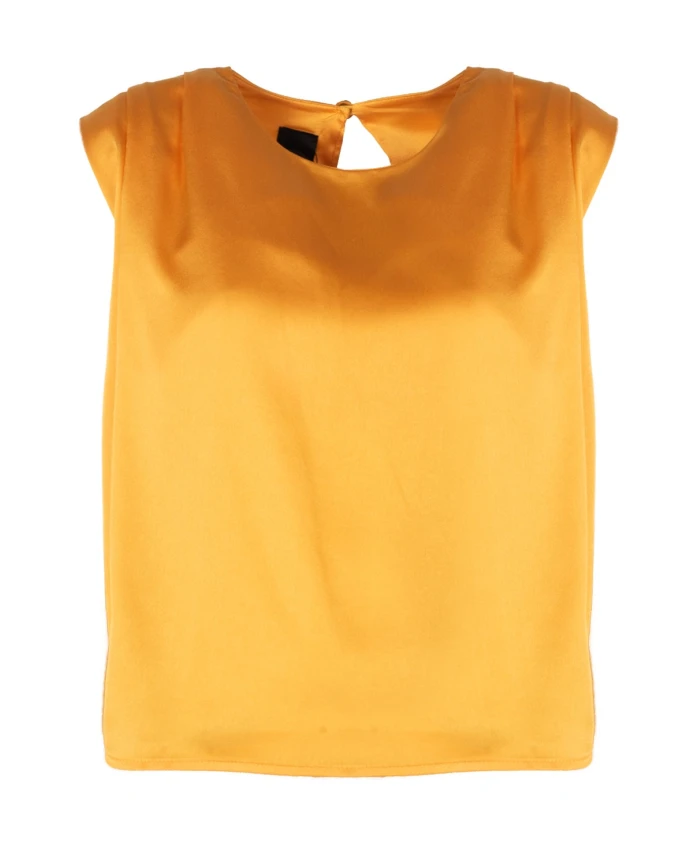 Блузка свободного кроя с круглым вырезом Pinko, оранжевый
Блузка свободного кроя с круглым вырезом Pinko, оранжевый