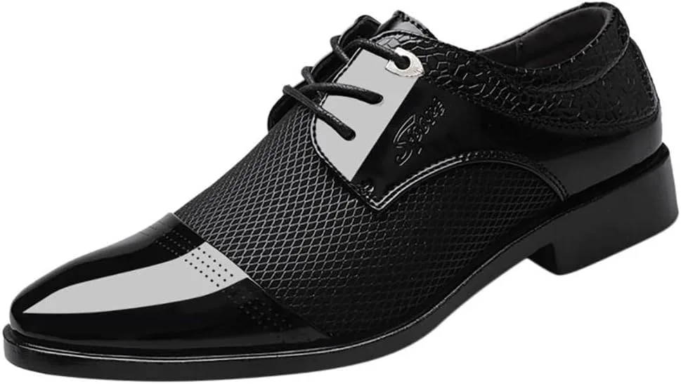 Мужские деловые туфли HINDOLA, классические черные лакированные модные свадебные туфли к костюму, кожаные современные формальные оксфорды на шнуровке для мужчин, черный
Мужские деловые туфли HINDOLA, классические черные лакированные модные свадебные туфли к костюму, кожаные современные формальные оксфорды на шнуровке для мужчин, черный