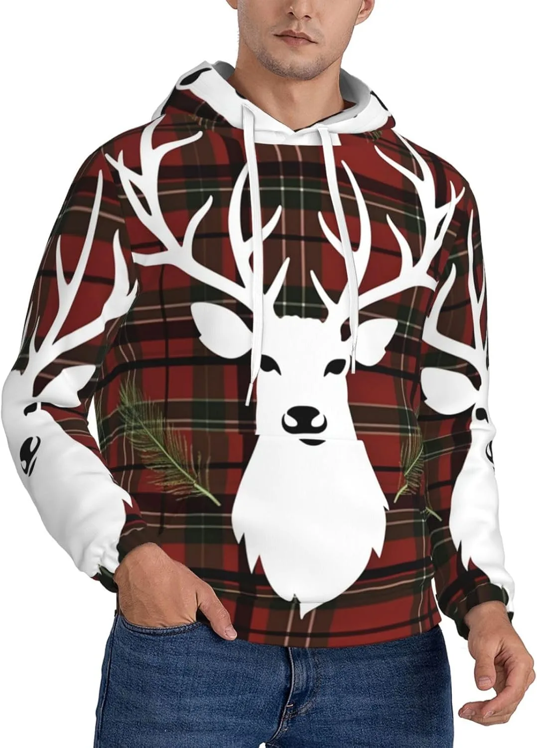 Мужская флисовая толстовка с капюшоном Merry Christmas Reindeer KKLWEGU
Мужская флисовая толстовка с капюшоном Merry Christmas Reindeer KKLWEGU