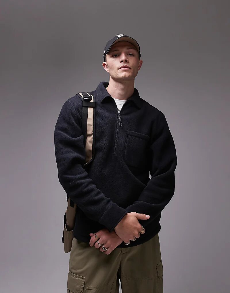 Флисовый свитшот ARKET с застежкой-молнией на половину длины, синего цвета
Флисовый свитшот ARKET с застежкой-молнией на половину длины, синего цвета