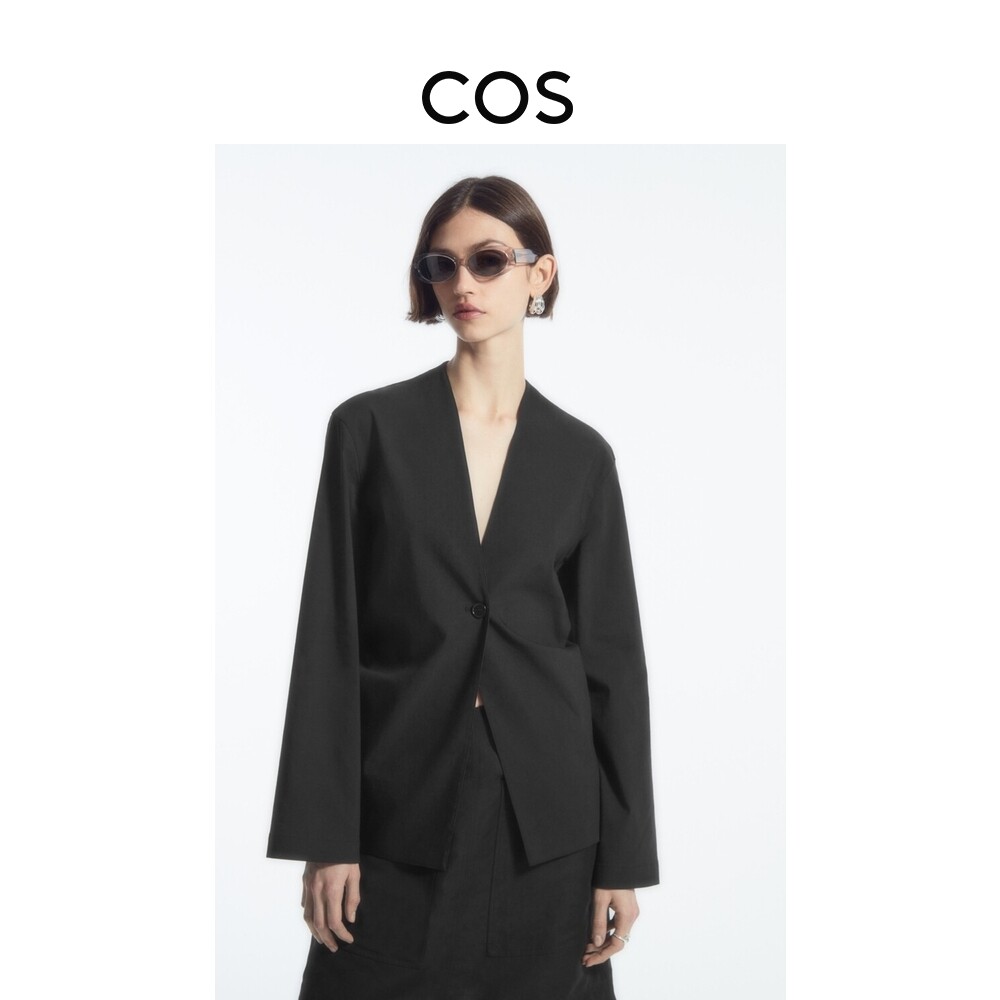 Пиджак женский Cos стандартного кроя, черный
Пиджак женский Cos стандартного кроя, черный