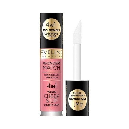 Жидкая губная помада Wonder Match Cheek Lip 4в1 с румянами №3, веганская, 4,5 мл, Eveline
Жидкая губная помада Wonder Match Cheek Lip 4в1 с румянами №3, веганская, 4,5 мл, Eveline