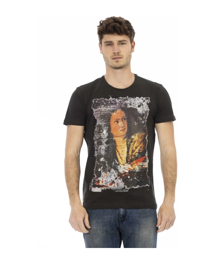 Повседневная футболка с круглым вырезом Trussardi, черный
Повседневная футболка с круглым вырезом Trussardi, черный