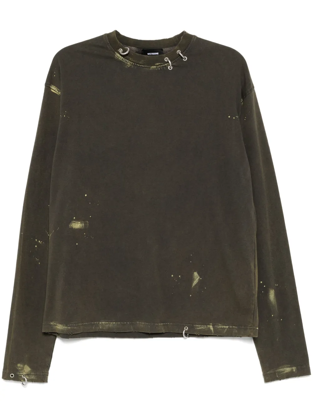 Футболка с выцветшим эффектом We11done, зеленый
Футболка с выцветшим эффектом We11done, зеленый