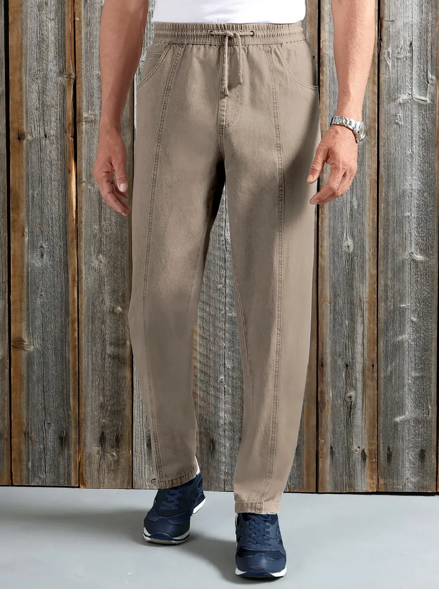 Классические брюки без застежки Classic, бежевый
Классические брюки без застежки Classic, бежевый