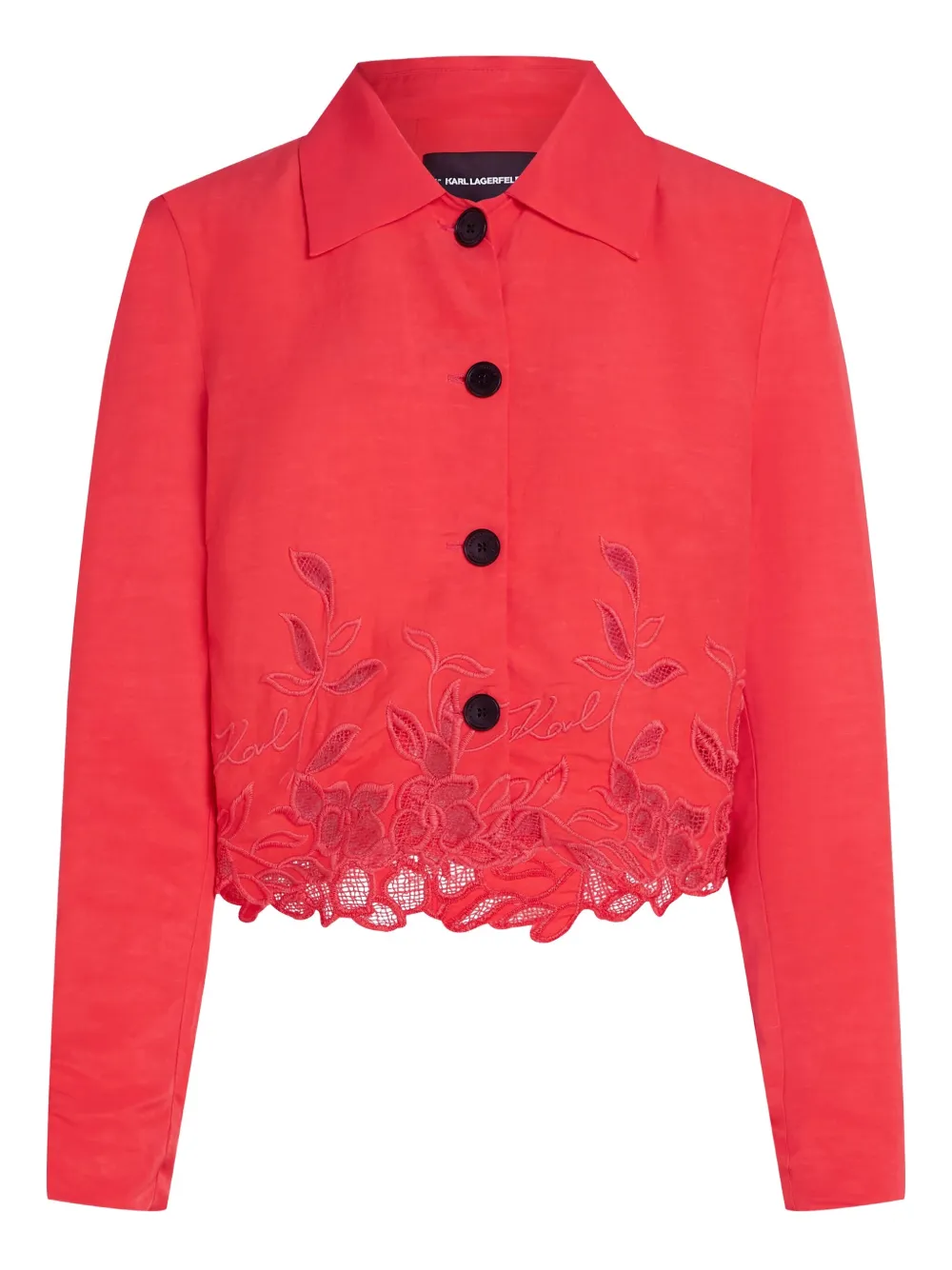 Вышитая укороченная куртка KARL LAGERFELD, красный
Вышитая укороченная куртка KARL LAGERFELD, красный