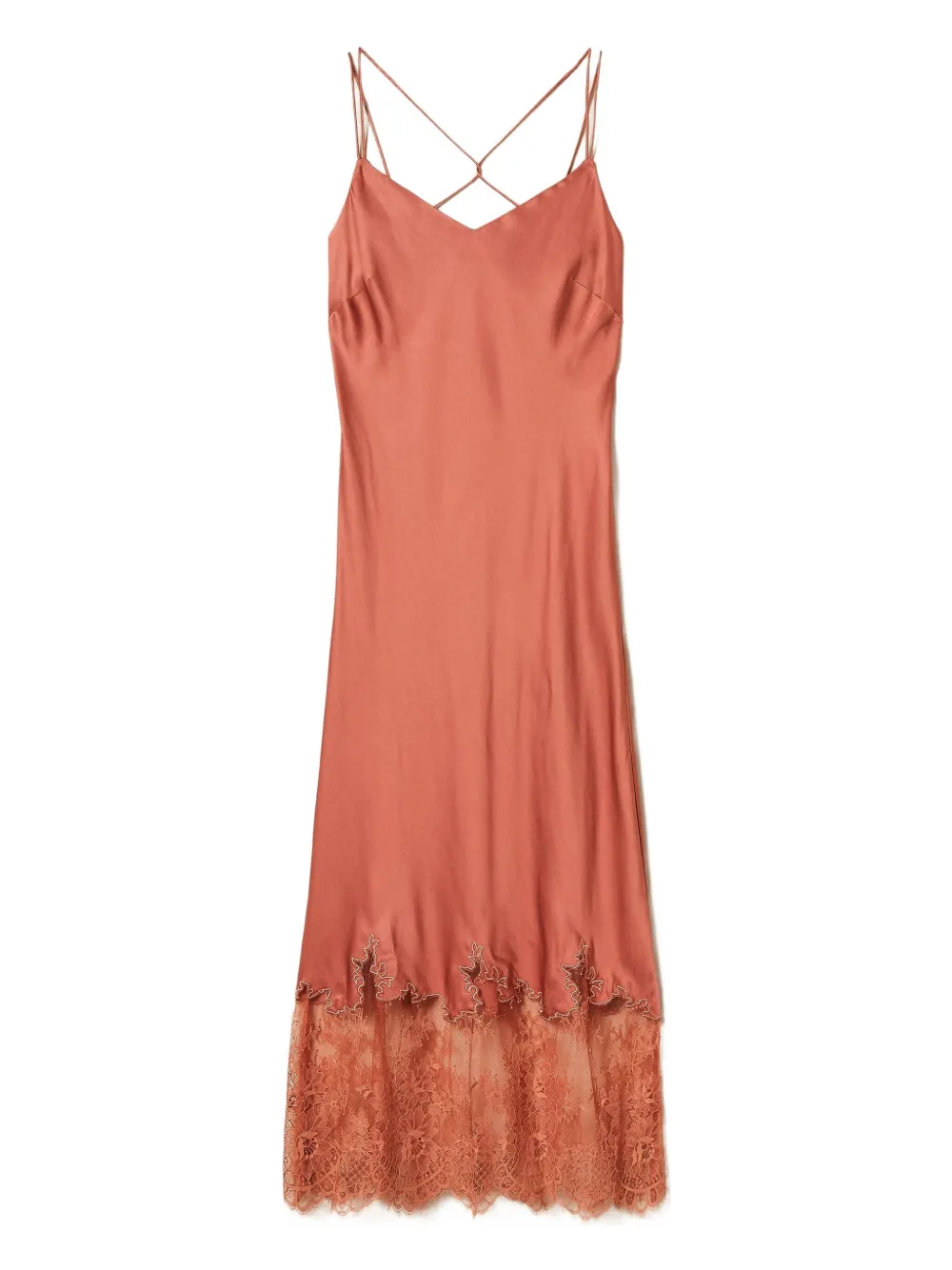 Платье миди с кружевом TWINSET, оранжевый
Платье миди с кружевом TWINSET, оранжевый