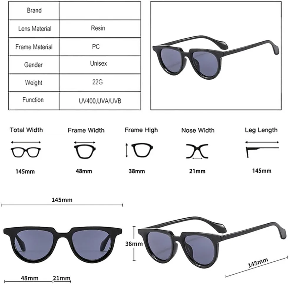 Овальные солнцезащитные очки для женщин, желейные, с защитой от УФ-излучения UV400, модные солнцезащитные очки для мужчин в стиле панк TKKTLLT, Orange Grey
Овальные солнцезащитные очки для женщин, желейные, с защитой от УФ-излучения UV400, модные солнцезащитные очки для мужчин в стиле панк TKKTLLT, Orange Grey