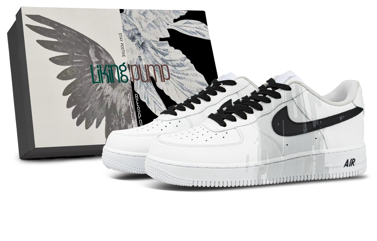 Nike Air Force 1 Leather Coverage Low top Skateboard Shoes Unisex Black White Gray
Nike Air Force 1 Leather Coverage Low top Skateboard Shoes Unisex Black White Gray