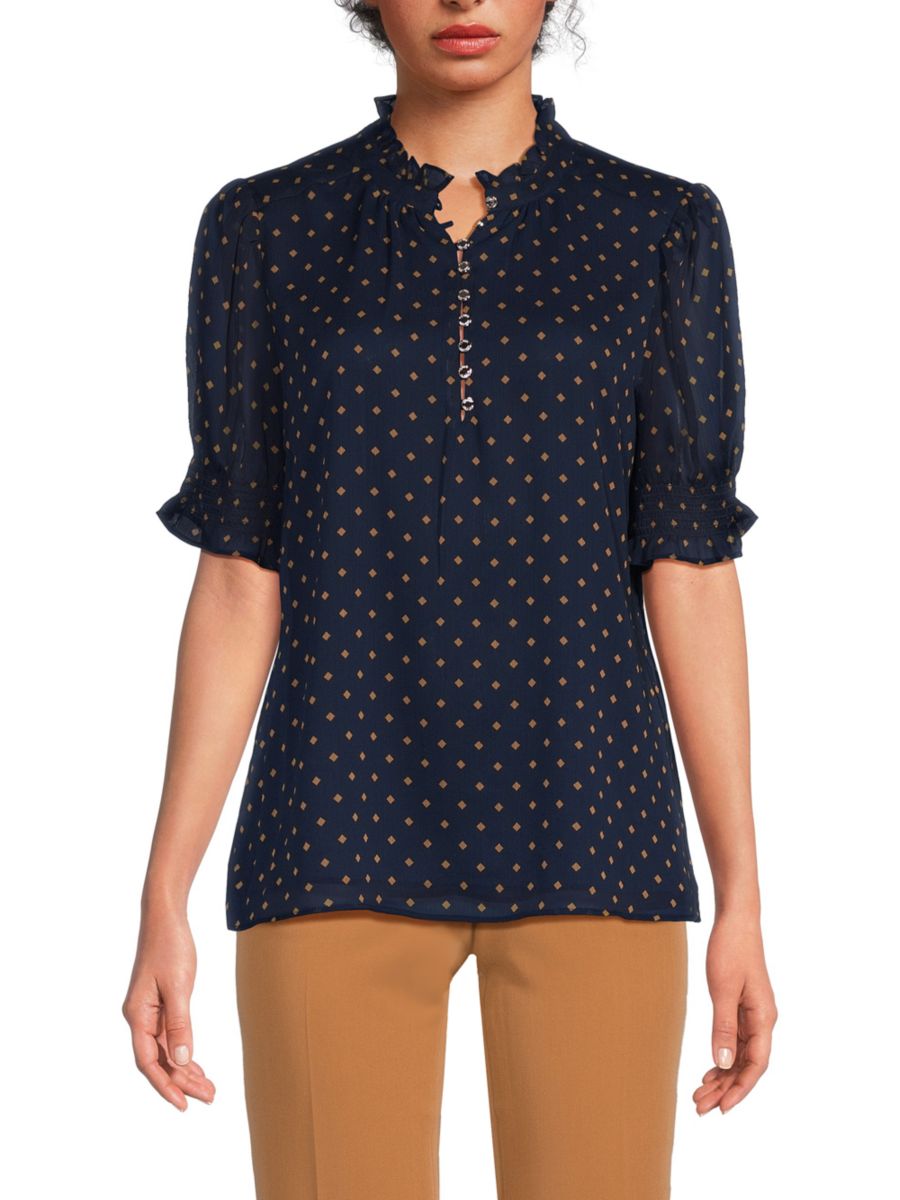 Топ с ромбовидным принтом и рукавами-буфами Tommy Hilfiger, цвет Midnight
Топ с ромбовидным принтом и рукавами-буфами Tommy Hilfiger, цвет Midnight