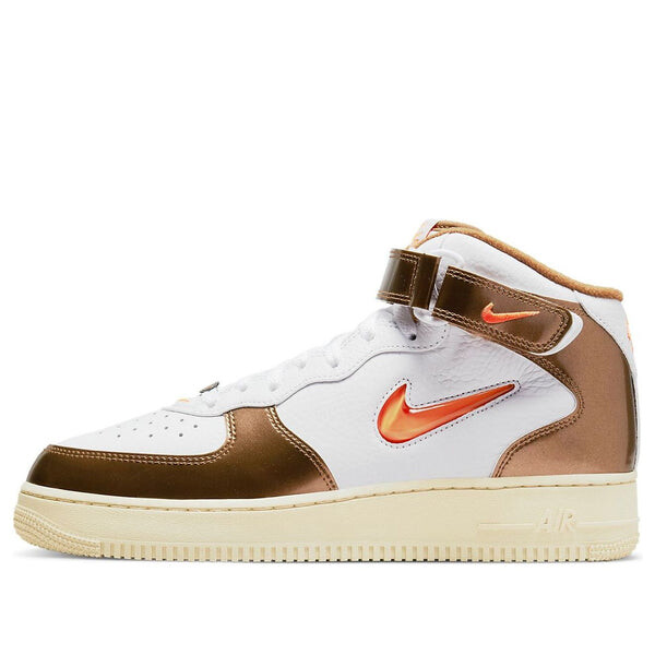 Кроссовки air force 1 mid qs Nike, белый 
Кроссовки air force 1 mid qs Nike, белый