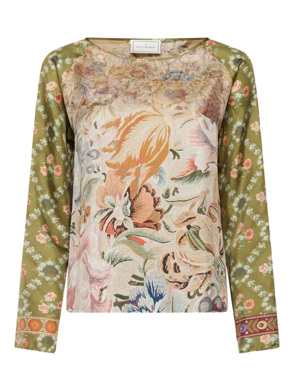 Шелковая рубашка с цветочным принтом Pierre-Louis Mascia, нейтральный
Шелковая рубашка с цветочным принтом Pierre-Louis Mascia, нейтральный