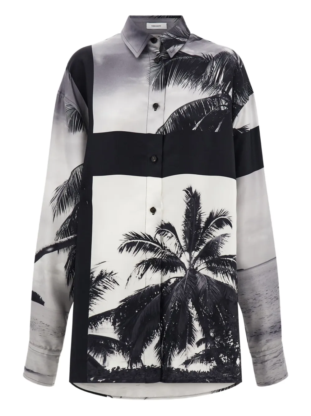 Рубашка с принтом Ferragamo, серый
Рубашка с принтом Ferragamo, серый