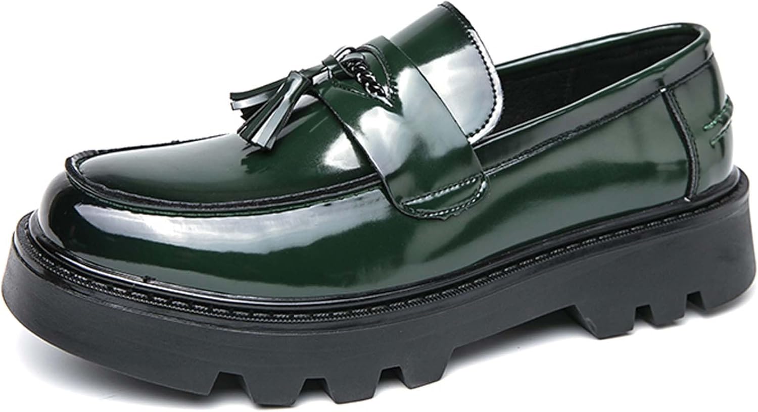 Мужские лоферы с толстой подошвой на платформе с противоскользящей поверхностью и верхом из лакированной кожи, подходящие для работы в офисе, вечеринок, танцев и свадеб Generic, зеленый
Мужские лоферы с толстой подошвой на платформе с противоскользящей поверхностью и верхом из лакированной кожи, подходящие для работы в офисе, вечеринок, танцев и свадеб Generic, зеленый