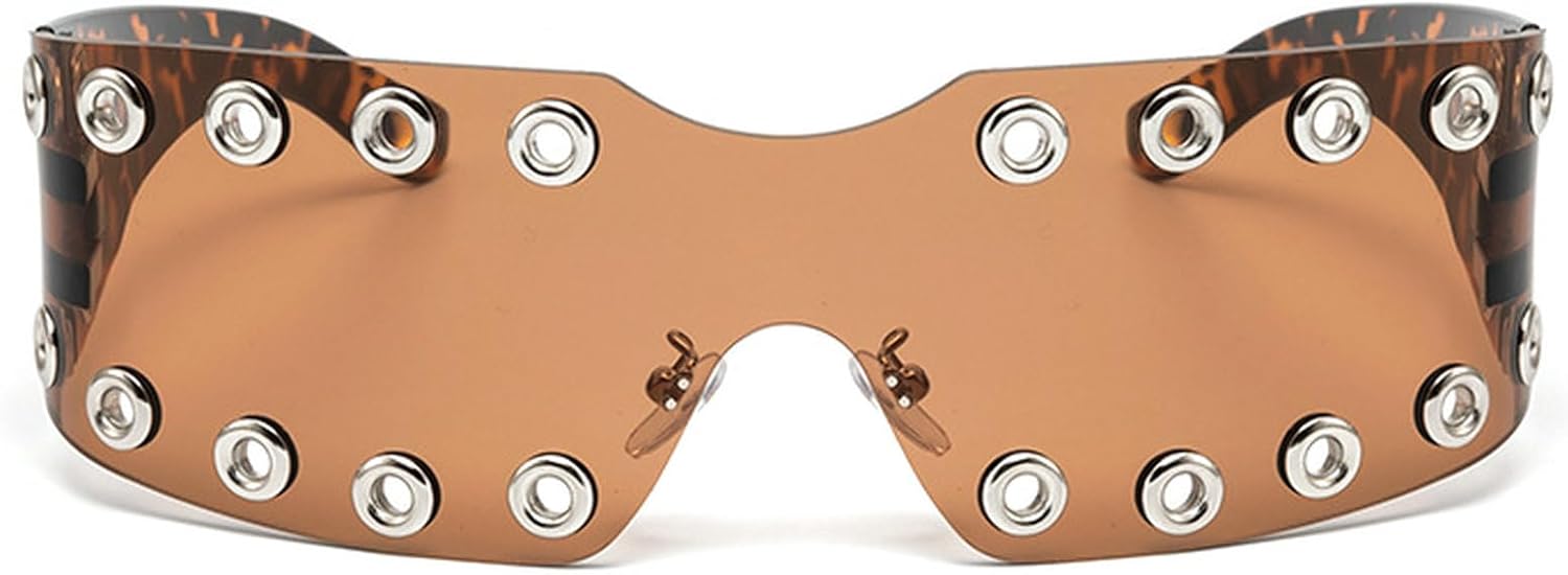 Винтажные квадратные солнцезащитные очки с обтекаемой формой для женщин и мужчин, модные цельные солнцезащитные очки с увеличенной оправой-щитом и заклепками, защита от УФ-излучения UV400 mincl, C2
Винтажные квадратные солнцезащитные очки с обтекаемой формой для женщин и мужчин, модные цельные солнцезащитные очки с увеличенной оправой-щитом и заклепками, защита от УФ-излучения UV400 mincl, C2