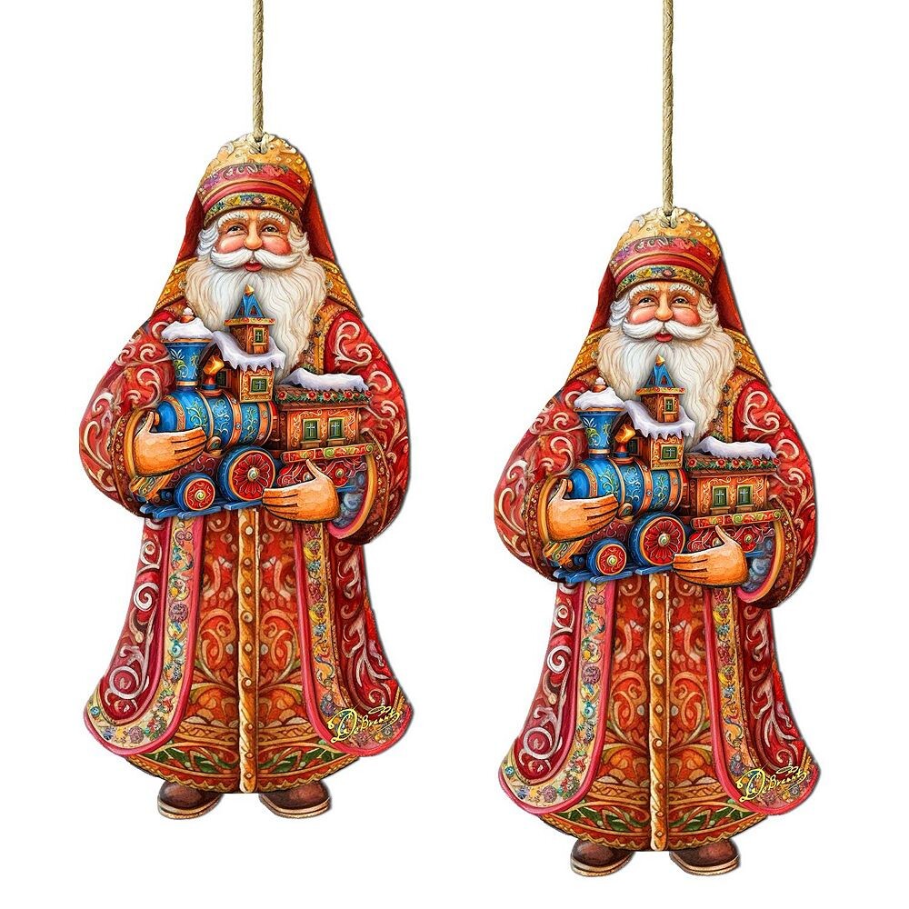 Набор из 2 деревянных рождественских украшений Santa's Miniature Holiday Express от Г. Дебрехта Designocracy, мультиколор
Набор из 2 деревянных рождественских украшений Santa's Miniature Holiday Express от Г. Дебрехта Designocracy, мультиколор