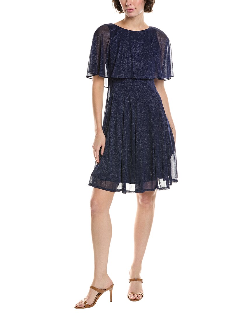 Платье мини с блестками матовое Maison Tara, синий
Платье мини с блестками матовое Maison Tara, синий