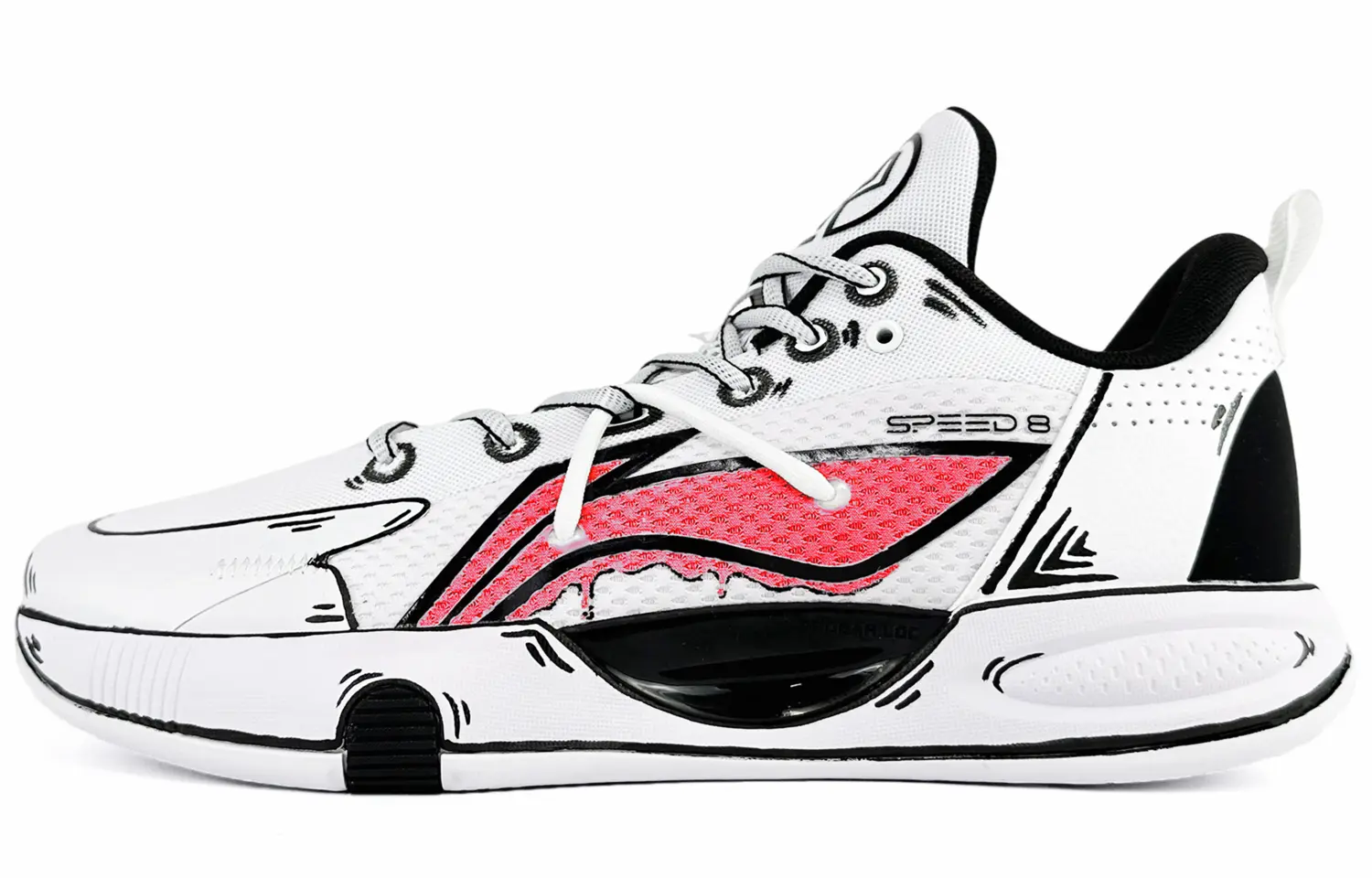 ЛиНининг Speed 8 Амортизирующие Противоскользящие и Износостойкие Низкие Баскетбольные Кроссовки Мужские Белый Красный, Арбузный Красный
ЛиНининг Speed 8 Амортизирующие Противоскользящие и Износостойкие Низкие Баскетбольные Кроссовки Мужские Белый Красный, Арбузный Красный