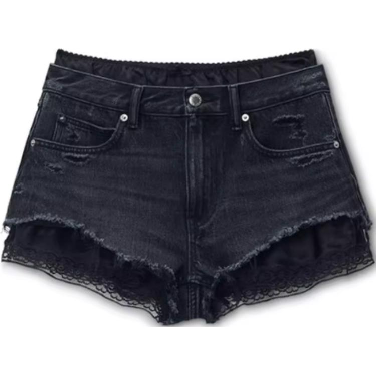 Предварительно уложенные джинсовые шорты Alexander Wang, серый
Предварительно уложенные джинсовые шорты Alexander Wang, серый