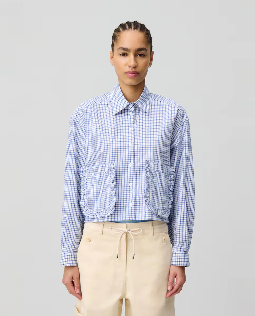 Женская рубашка в клетку с карманами Claudie Pierlot, синий
Женская рубашка в клетку с карманами Claudie Pierlot, синий