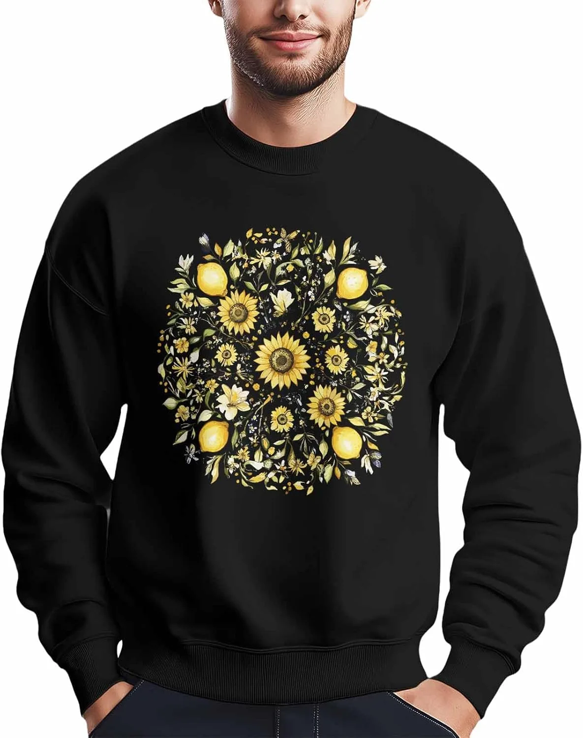 Мужской свитшот с принтом лимонного цветка Winvebermior
Мужской свитшот с принтом лимонного цветка Winvebermior