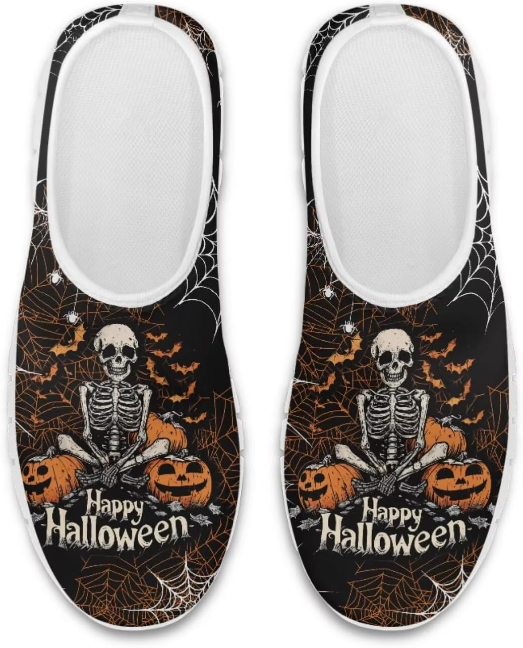 Кроссовки Belidome Slip On Clipper для женщин и мужчин, прогулочные сетчатые кеды с мягкой нескользящей подошвой, Halloween Skull
Кроссовки Belidome Slip On Clipper для женщин и мужчин, прогулочные сетчатые кеды с мягкой нескользящей подошвой, Halloween Skull