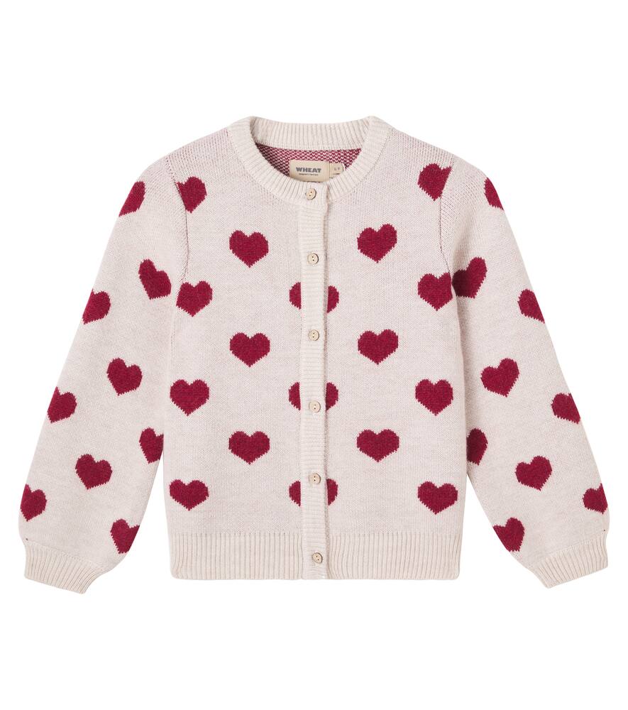 Кардиган из шерсти с жаккардовым узором в виде сердечек Wheat, Offwhite Melange
Кардиган из шерсти с жаккардовым узором в виде сердечек Wheat, Offwhite Melange