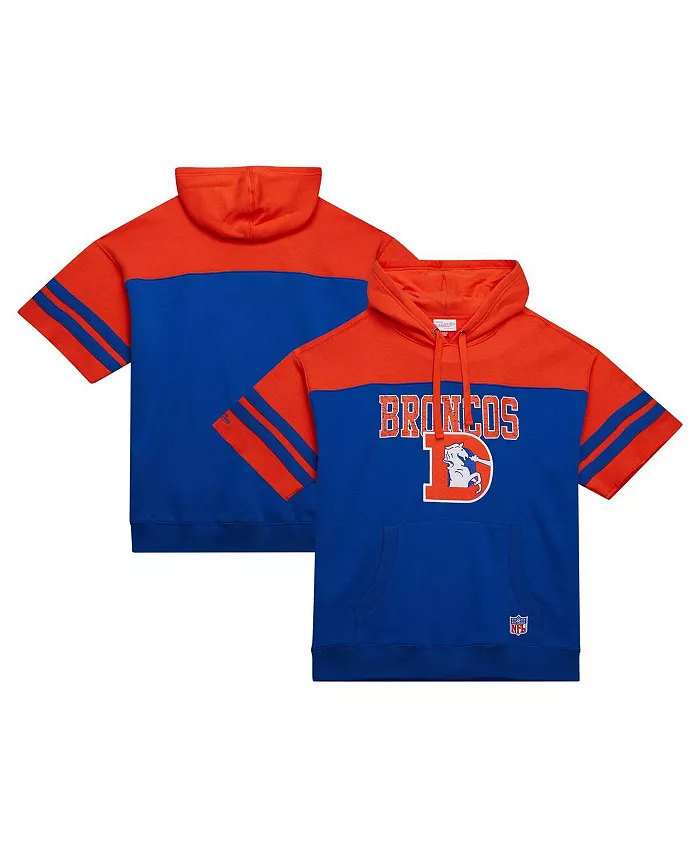 Мужская толстовка с капюшоном Royal Denver Broncos Vintage Logo, короткий рукав, офф-филд Mitchell & Ness
Мужская толстовка с капюшоном Royal Denver Broncos Vintage Logo, короткий рукав, офф-филд Mitchell & Ness