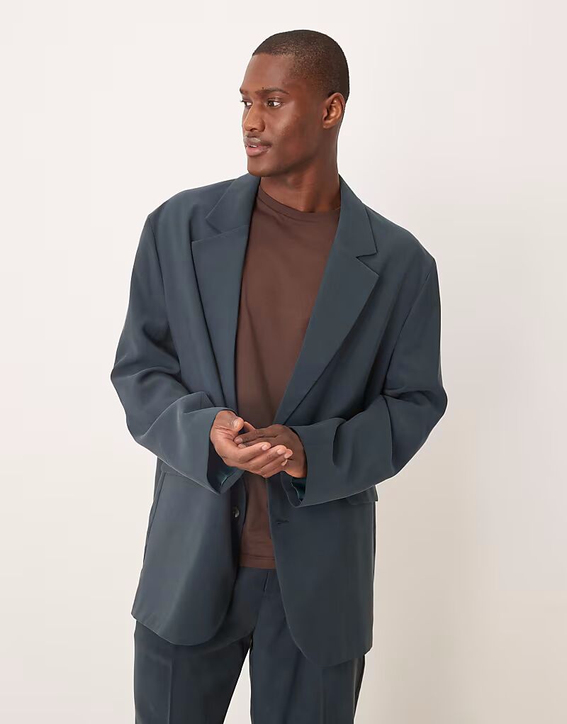 Свободный пиджак синего цвета Asos Design
Свободный пиджак синего цвета Asos Design