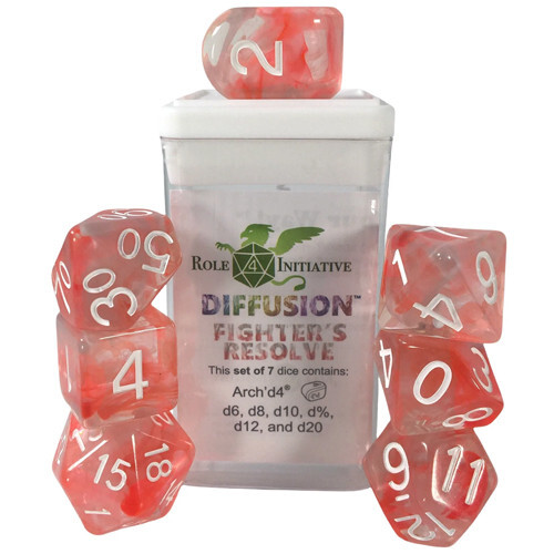 Аксессуары Role 4 Initiative R4I Dice w/ Arch'd4: Classes & Creatures: Diffusion - Fighter's Resolve (Special Reserve) (7)
Аксессуары Role 4 Initiative R4I Dice w/ Arch'd4: Classes & Creatures: Diffusion - Fighter's Resolve (Special Reserve) (7)