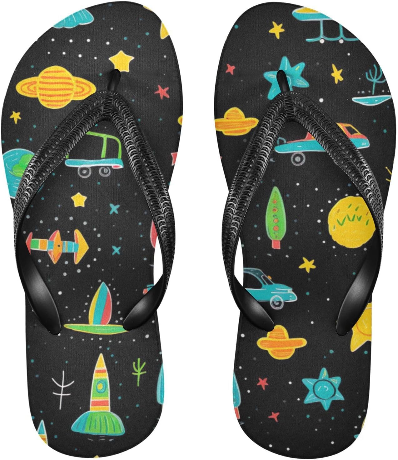 Женские и мужские летние повседневные сандалии Space Planet Rocket Flip Flop для пляжа и душа Kfbe
Женские и мужские летние повседневные сандалии Space Planet Rocket Flip Flop для пляжа и душа Kfbe