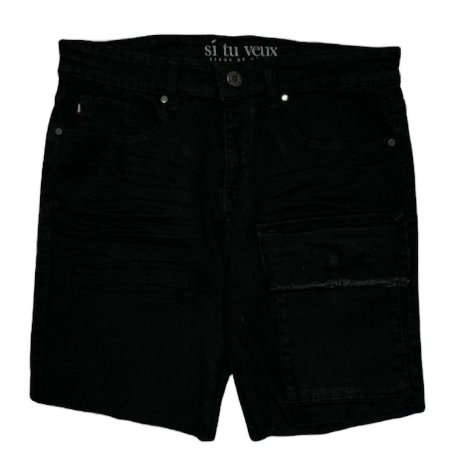 Мужские шорты Brutini Cargo в цвете Jet Black SI TU VEUX
Мужские шорты Brutini Cargo в цвете Jet Black SI TU VEUX