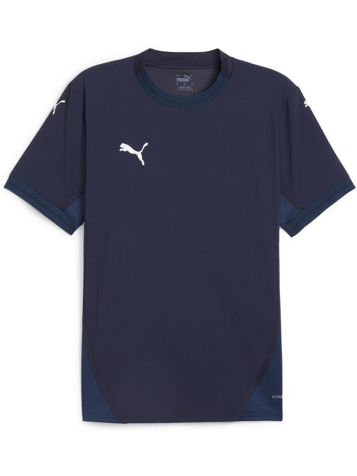 Спортивная футболка TeamFinal Jersey синего цвета Puma
Спортивная футболка TeamFinal Jersey синего цвета Puma