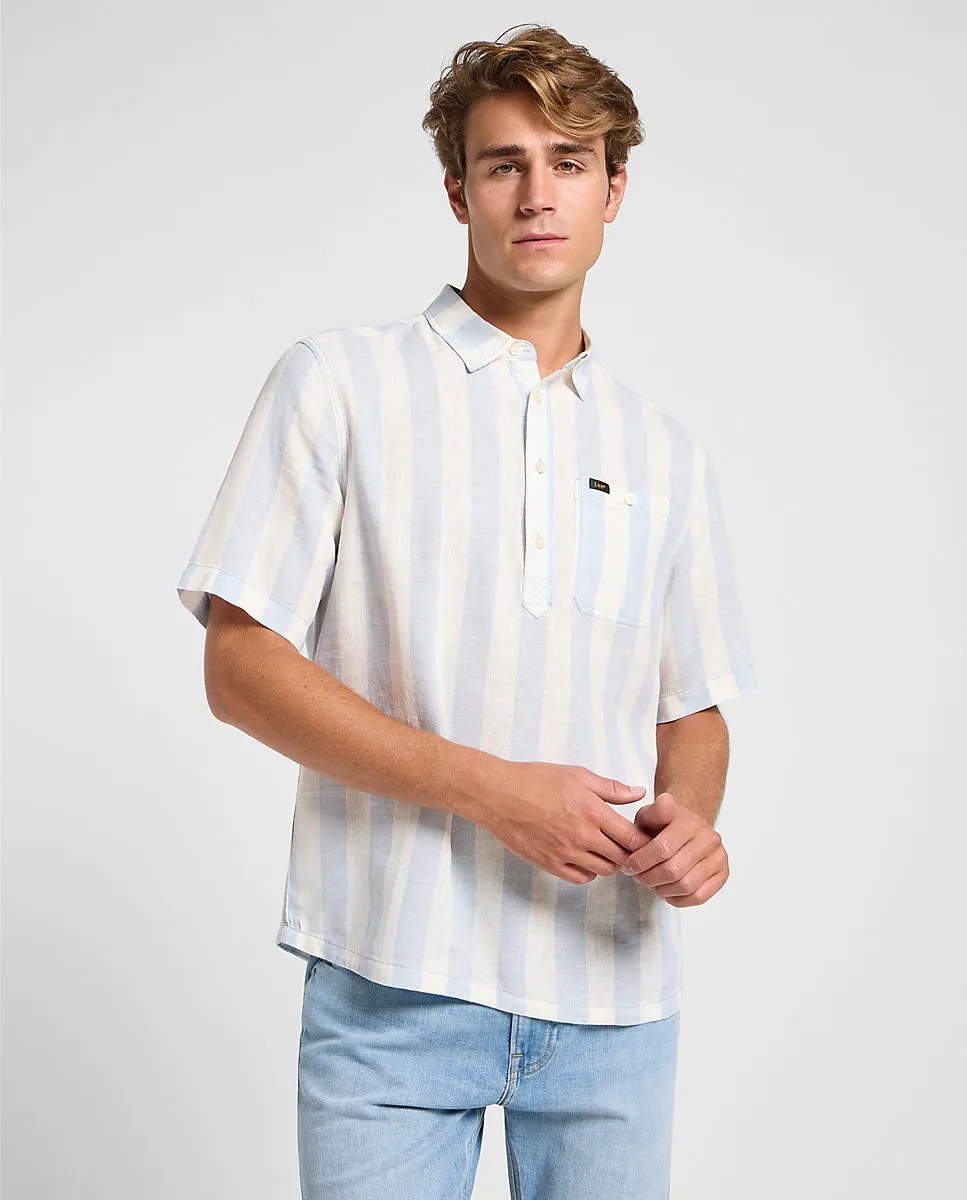 Мужская рубашка свободного кроя с коротким рукавом Lee, голубой
Мужская рубашка свободного кроя с коротким рукавом Lee, голубой