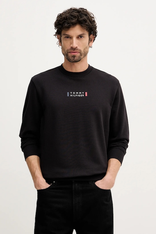 Хлопковая толстовка Tommy Hilfiger, черный
Хлопковая толстовка Tommy Hilfiger, черный