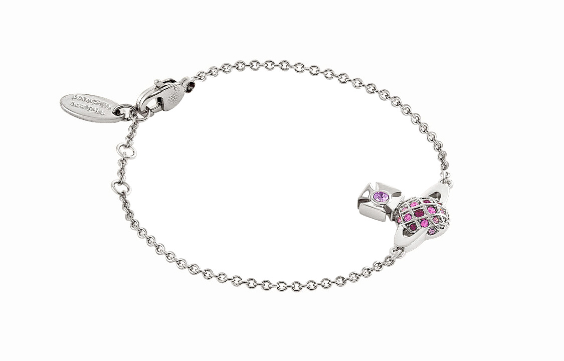 Vivienne Westwood Серебряный браслет с кристаллами для женщин
Vivienne Westwood Серебряный браслет с кристаллами для женщин