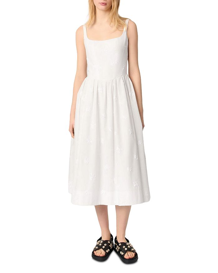 Вышитое платье миди Maje, белый
Вышитое платье миди Maje, белый
