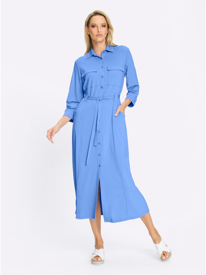 Платье из джерси небесно-голубого цвета Heine
Платье из джерси небесно-голубого цвета Heine