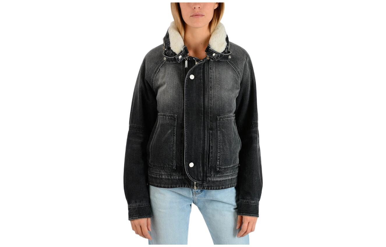 Куртка женская Saint Laurent с меховым воротником, черный
Куртка женская Saint Laurent с меховым воротником, черный