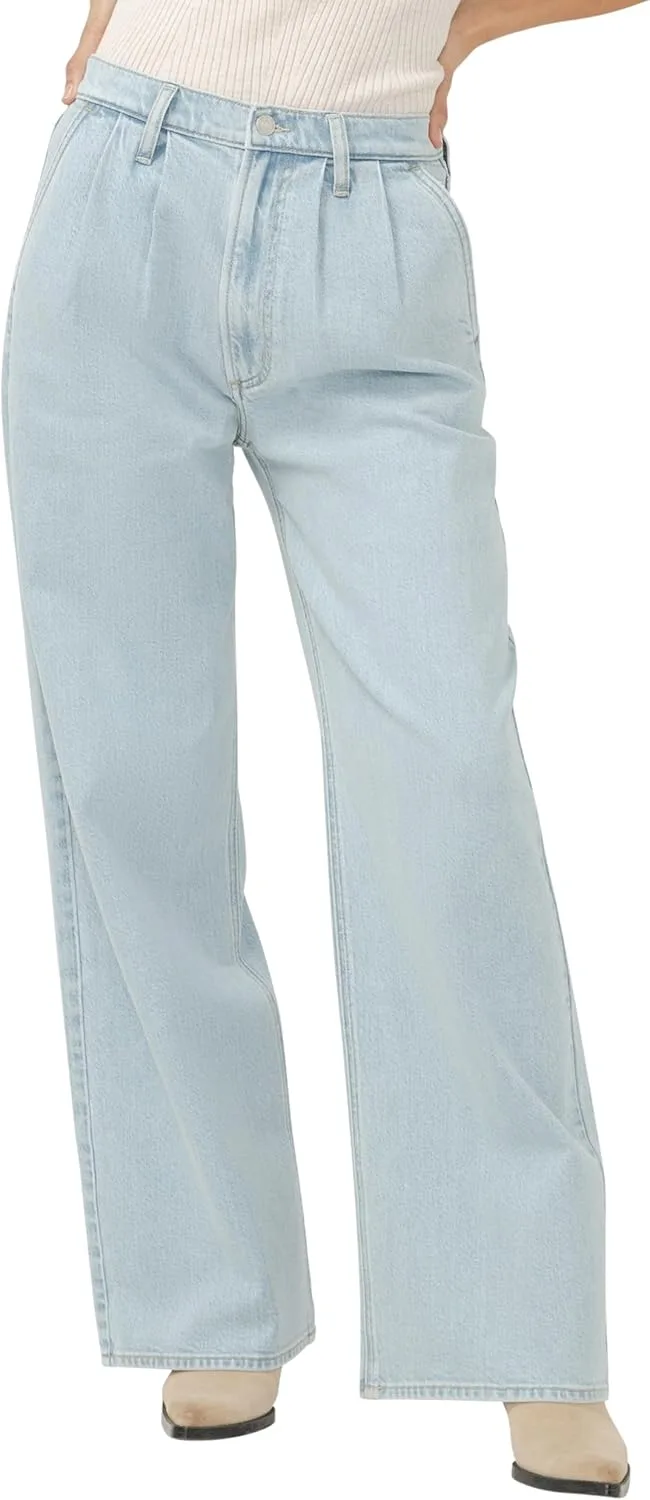 Silver Jeans Co. Женские джинсы с высокой посадкой и плиссированными брючинами
Silver Jeans Co. Женские джинсы с высокой посадкой и плиссированными брючинами