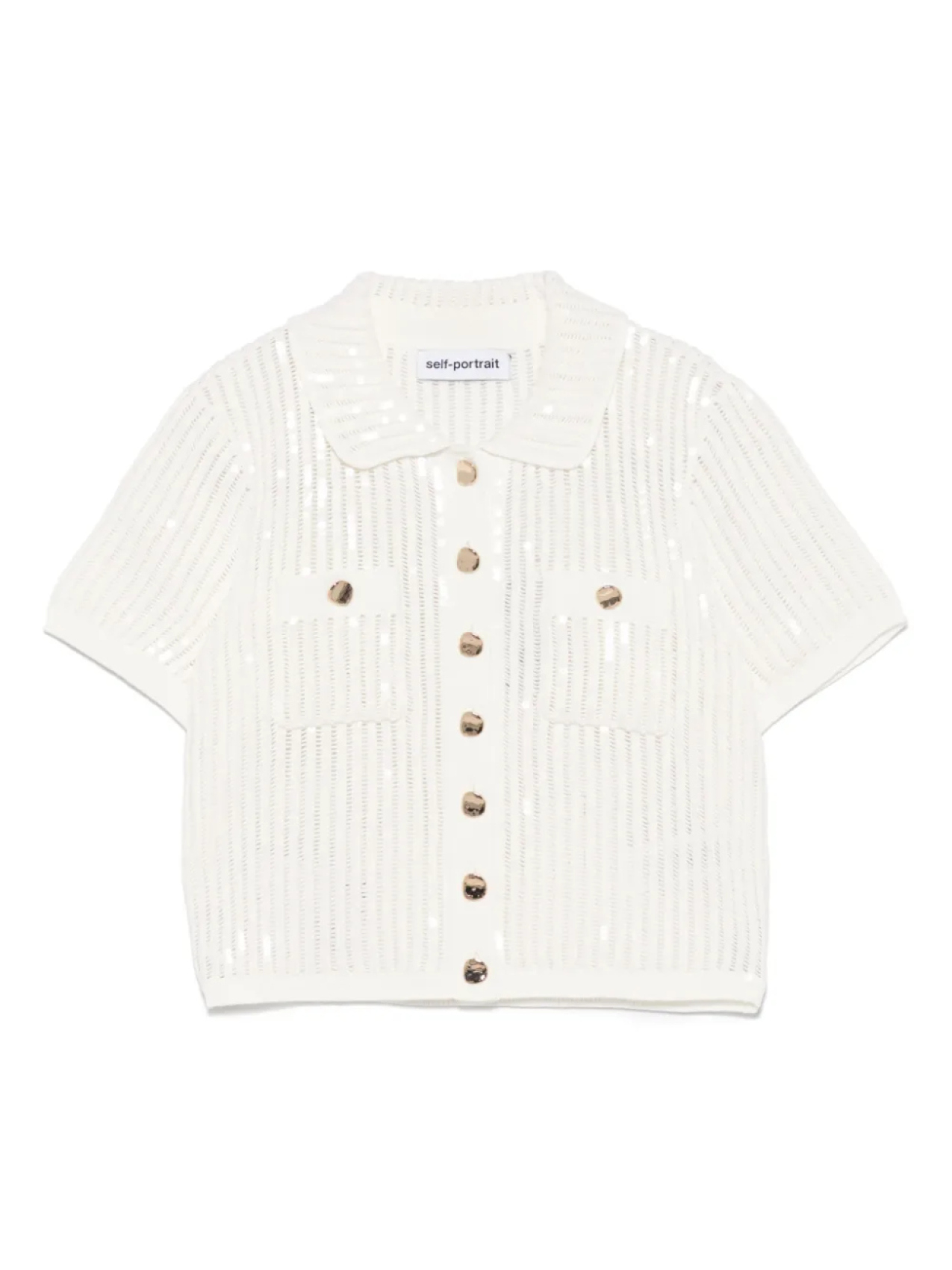 Кардиган крючком с пайетками Self-Portrait, белый
Кардиган крючком с пайетками Self-Portrait, белый