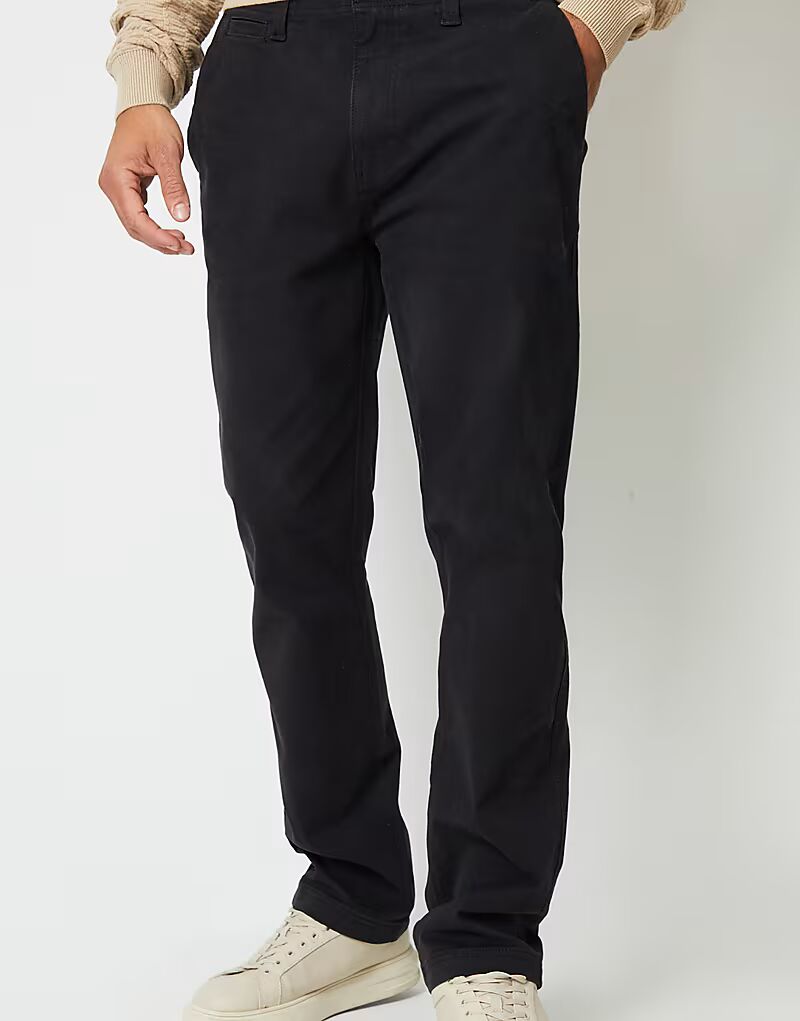 Прямые парусиновые брюки с эластичным лифом черного цвета Threadbare
Прямые парусиновые брюки с эластичным лифом черного цвета Threadbare