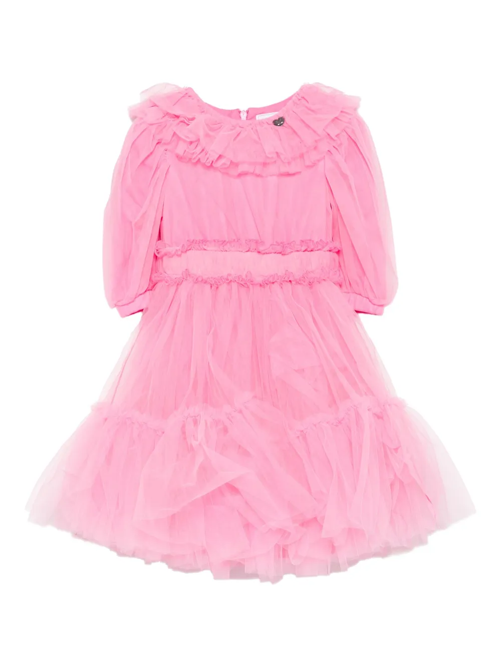 Платье из тюля с оборками Monnalisa, розовый
Платье из тюля с оборками Monnalisa, розовый