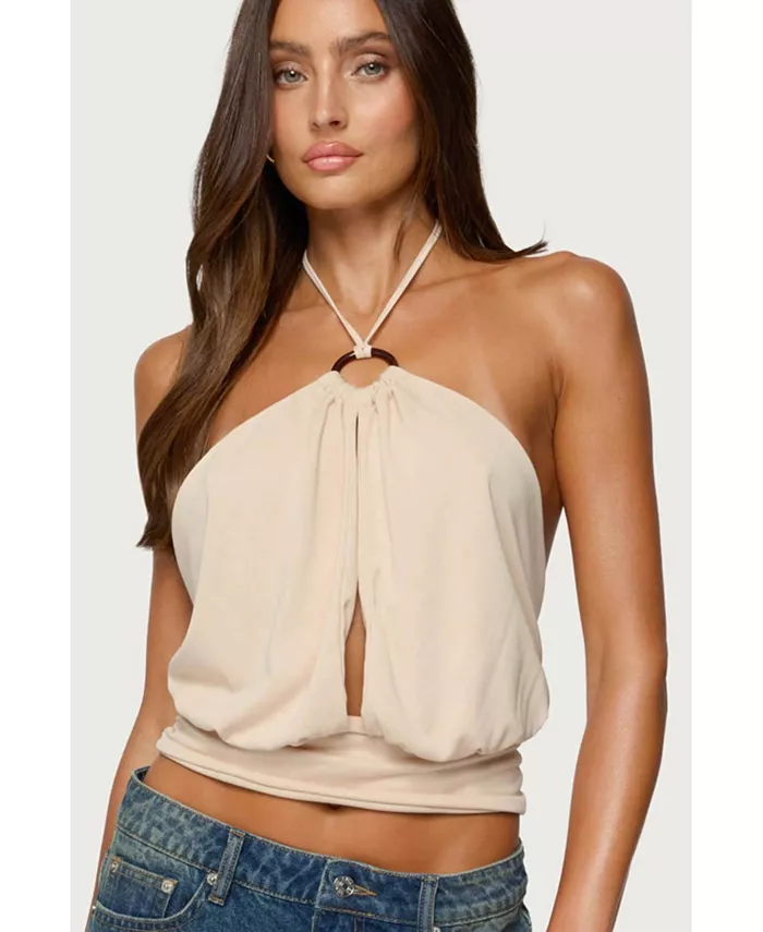 Женский топ Khalia с открытой спиной и вырезом на шее Edikted, коричневый/бежевый
Женский топ Khalia с открытой спиной и вырезом на шее Edikted, коричневый/бежевый