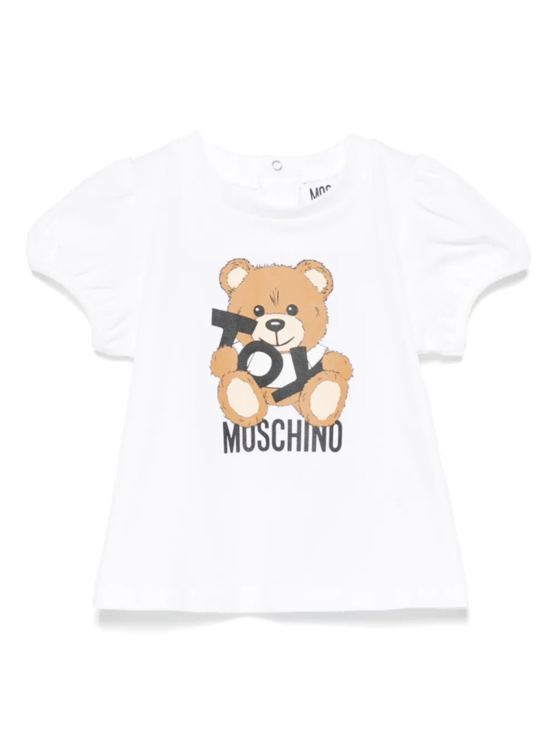 Футболка Moschino Kids с принтом Leo Teddy, белый 
Футболка Moschino Kids с принтом Leo Teddy, белый